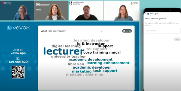 Word cloud in education webinar